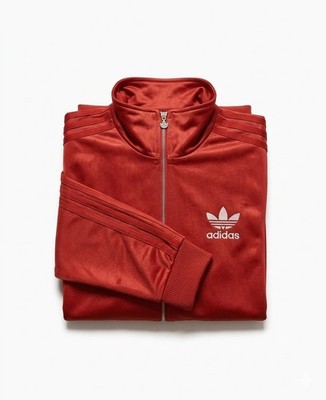 Adidas Chile 62 Trackjacket, Trainingsjacke Rot, Gr. L Vintage Look, Gebraucht 