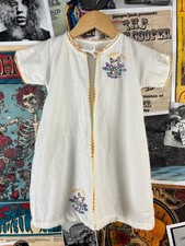Vintage 50s Girl Honey Bunny Embroidered Lounge Bed Jacket 18-24 Months Retro