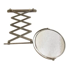 Vintage Accordion SHAVING MIRROR Extendable Barber Wall Mount