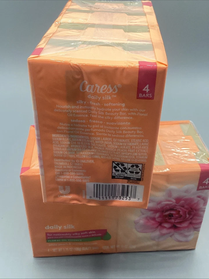 2 упаковки/8 батончиков ласка ежедневный шелковый батончик мыло цветочное масло эссенция (оригинальная формула) - Изображение 3 из 4