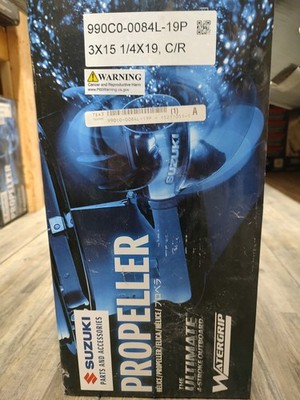Open Box Suzuki Watergrip Propeller 15.25 x 19 pitch LH Prop 990C0-0084L-19P SZ4
