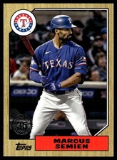 Marcus Semien 2022 Topps #87TB-8 Rangers Insert ? Parallel ? SEE SCAN! FREE SHIP