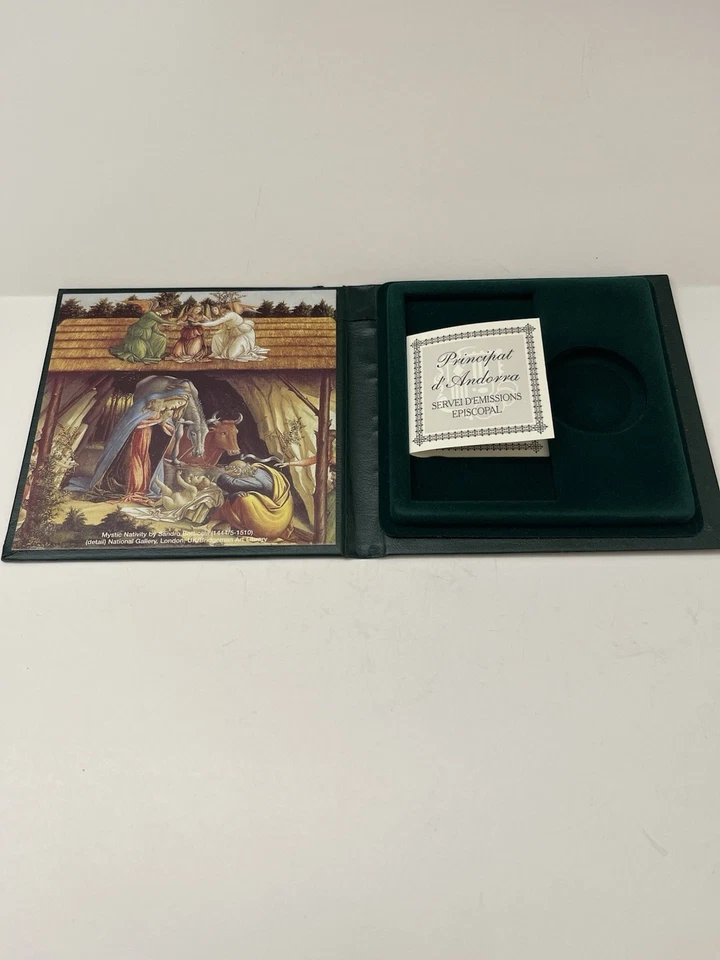 2000 Nativity Silver Proof Coin Box and COA NO COIN - Image 3 of 4