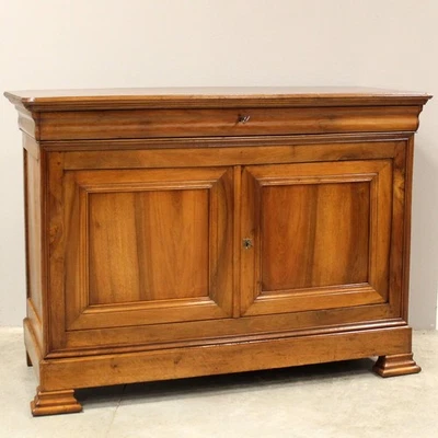 Buffet d'époque Louis Philippe - en noyer - 19ème siècle - Photo 1/4