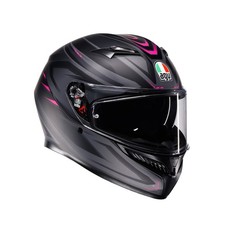 Casque De Moto AGV K3 Syth (Noir Mat/Rose) Taille: S (55)