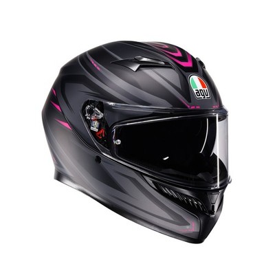 AGV K3 Syth Motorradhelm (Schwarzmatt/Pink) Gr: S (55)