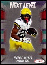 2026 Justice Haynes Sage Low Series FOOTBALL Next Level #94 Michigan Wolverines