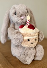 Jellycat Bashful Bunny ‘Birthday’ Edition, Beige, Brand New with Tags