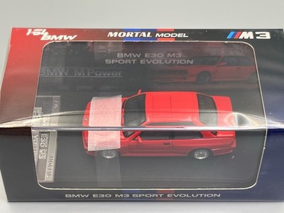 BMW E30 M3 Sport Evolution Red 1/64 scale Mortal Model with case