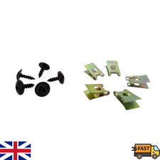 FIT SMART Metal Screw and U Type Nut Clips Fasteners Kit  Fender Bumper