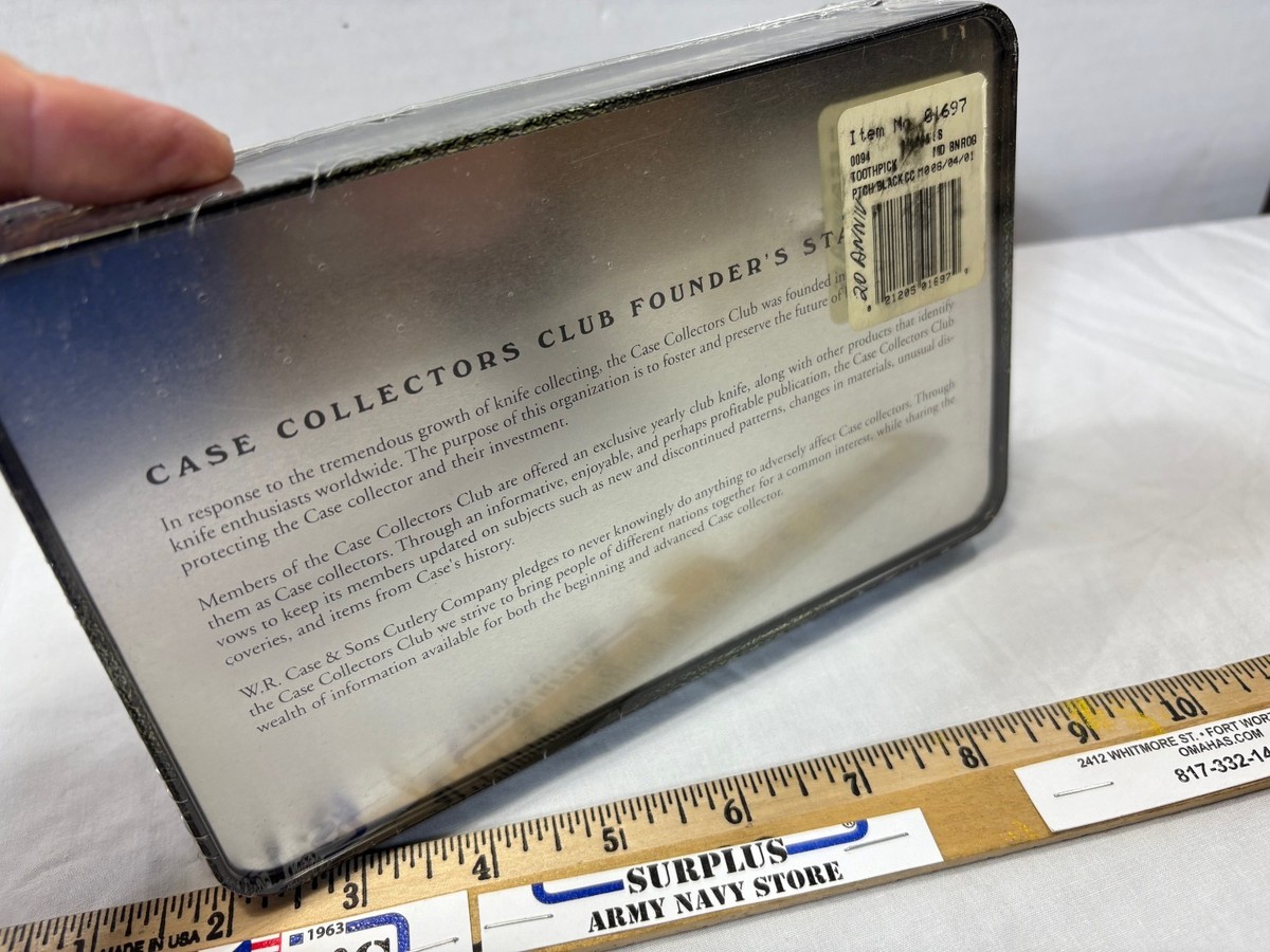 2001 CASE XX CCC COLLECTORS CLUB MEDIUM TOOTHPICK 20TH ANNIV NEW