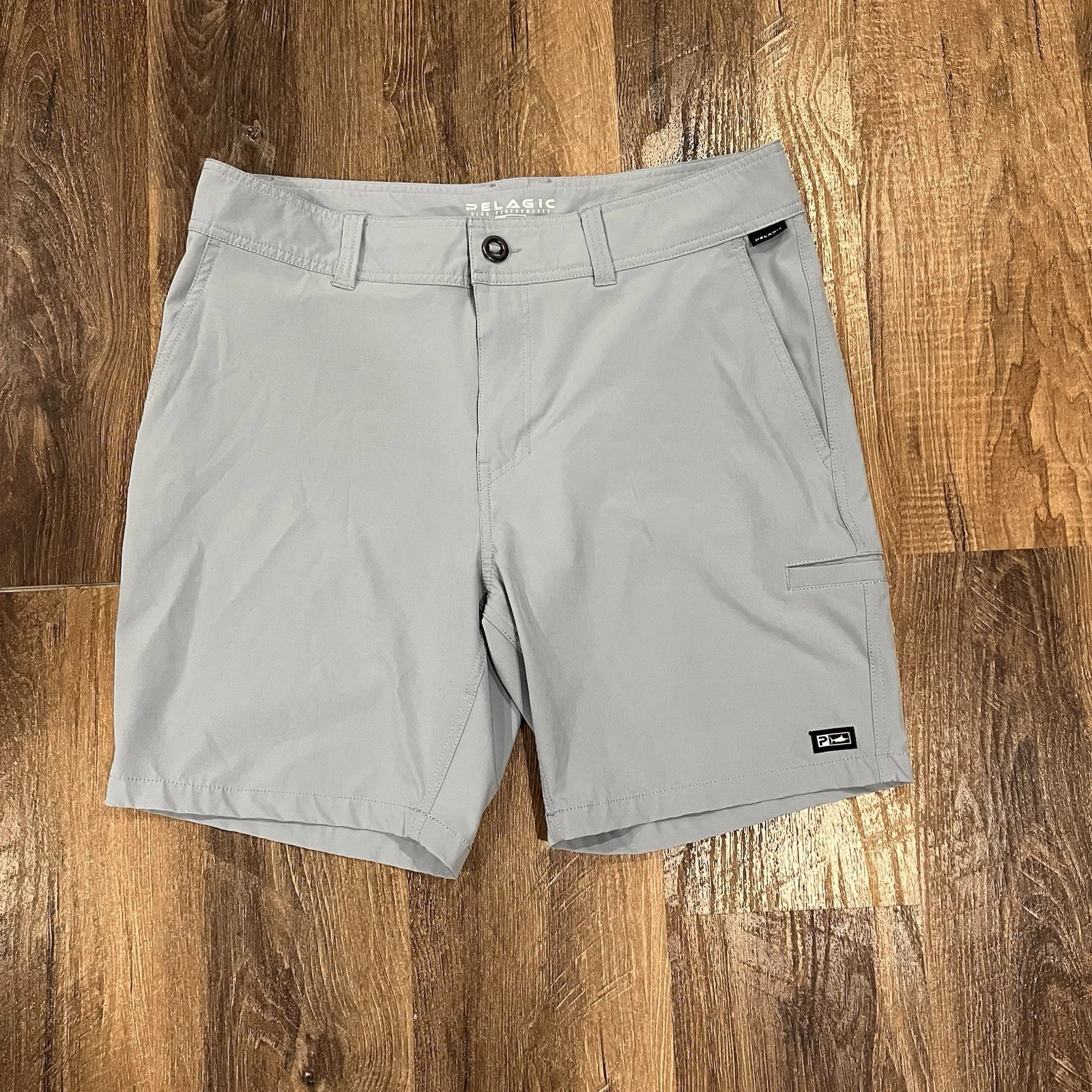 Pelagic Hybrid Shorts Mens 34 Blue Deep Sea Performance Fishing Outdoors Stretch