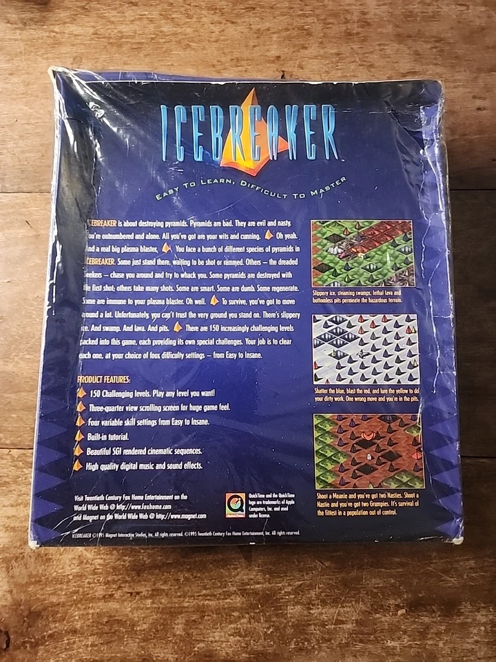 Icebreaker 1996 Apple Macintosh CDROM Game NEW. Factory Sealed  - Image 2 of 4