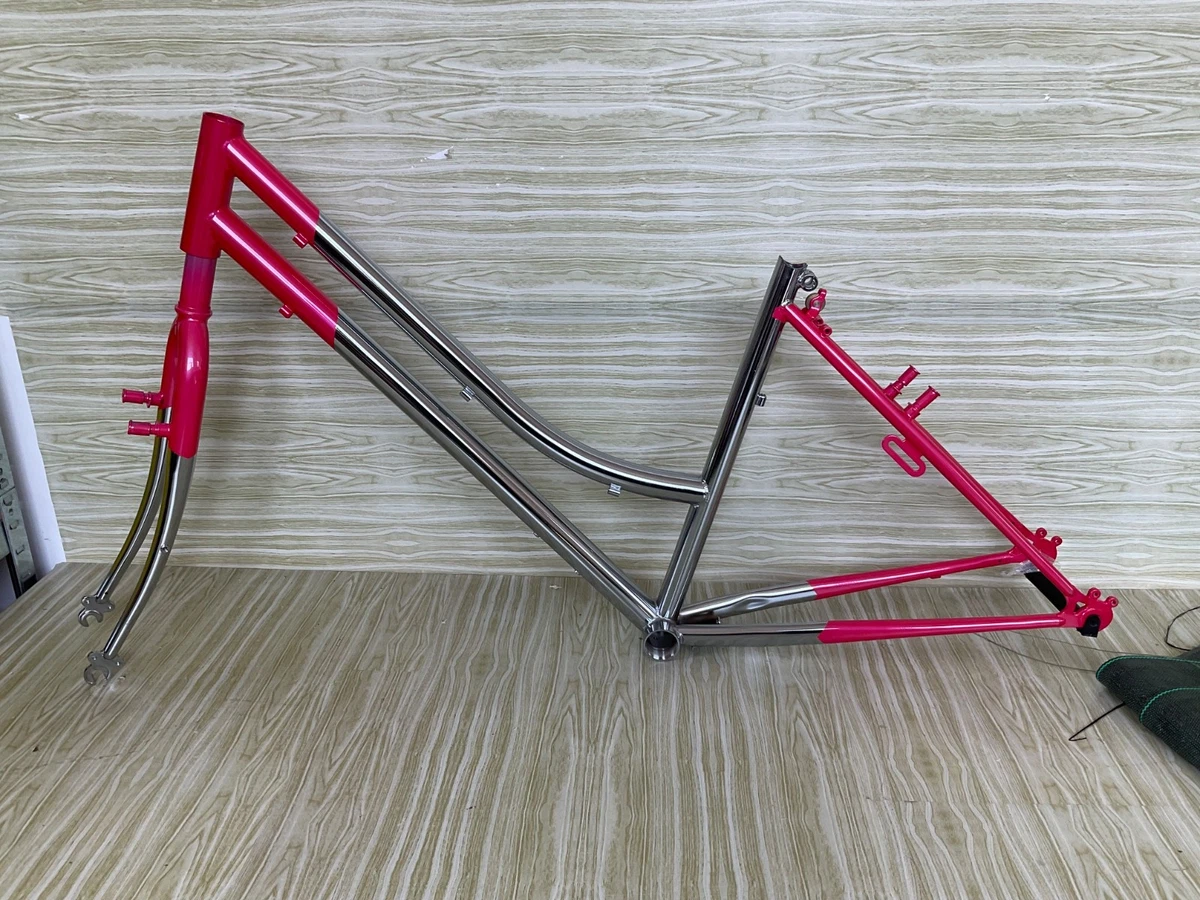 Cadre Vélo Course Vintage Femme – Acier, 28 Pouces, Début 1900 (Italie, Occasion)