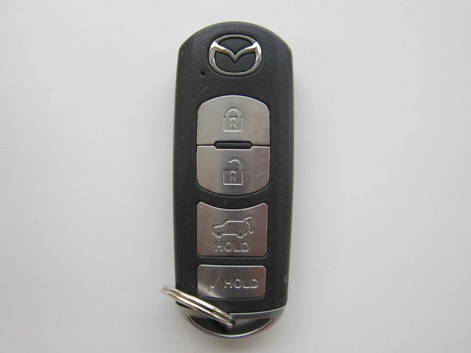 OEM MAZDA 2016-2020 CX9 CX5 LLAVE INTELIGENTE MANDO A DISTANCIA SIN CORTAR LLAVE TKY2-67-5DY Foto 4 de 4