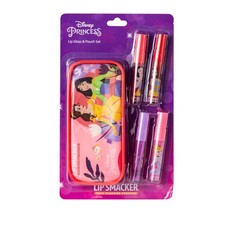 Lip Smacker Disney Princess: Lip Gloss  Pouch Set 1510678E NEW