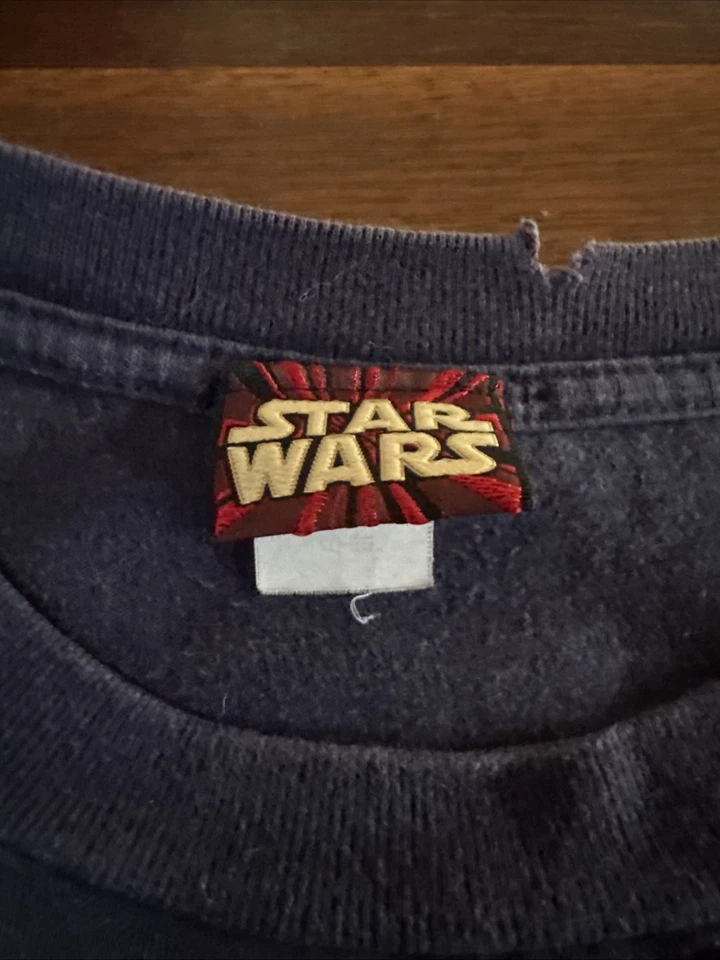 Винтажная футболка 90-х Star Wars Episode 1 Sci-fi Movie Blue Promo Darth Vader размер XL - Изображение 3 из 4