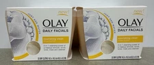 Olay Daily Facials 5-in-1 Dry Cloths Clean Nourishing Shea Butter 33ct Lot of 2