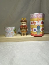 Authentic Sonny Angel Birthday Gift Series Chocolate Cake Figure With Blemish