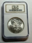 1883 P Morgan Silver Dollar NGC MS64 Brown Label Blast White