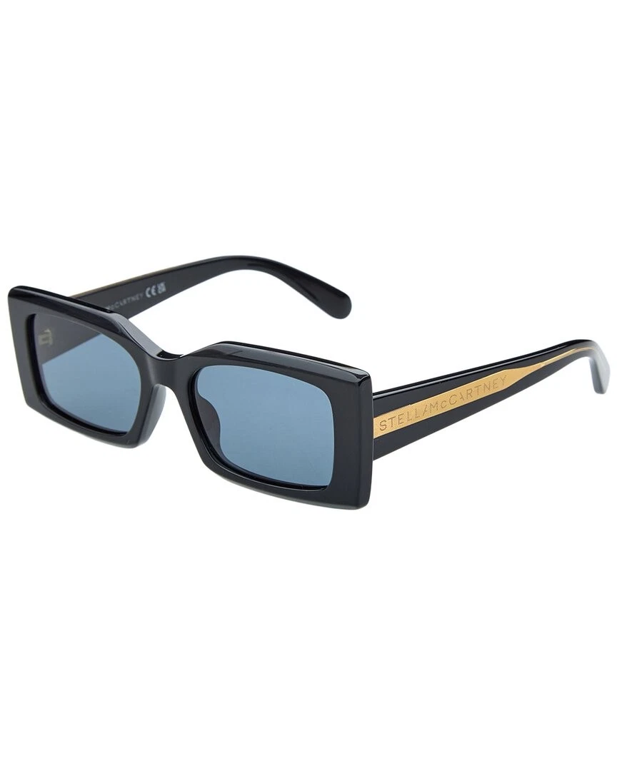 Authentic Stella McCartney Sunglasses with Navy Lenses and Gold Accents Stella McCartney Gold Sunglasses for Women for sale | eBay main image 4