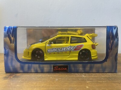 HONDA CIVIC TYPE R EP3 SAICO Street Tuner Skunk2 Racing DieCast Modell - RAR