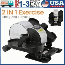 Under Desk Elliptical Trainer Machine Electric Seated Leg Foot Pedal Exerciser
