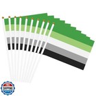 Aromantic Pride Flag Small Mini Flags Hand Held Flag Decoration For Party Par