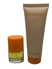 Clinique Happy Mini .14 oz Spray Perfume  1.7 oz Happy Body Soother Cream New