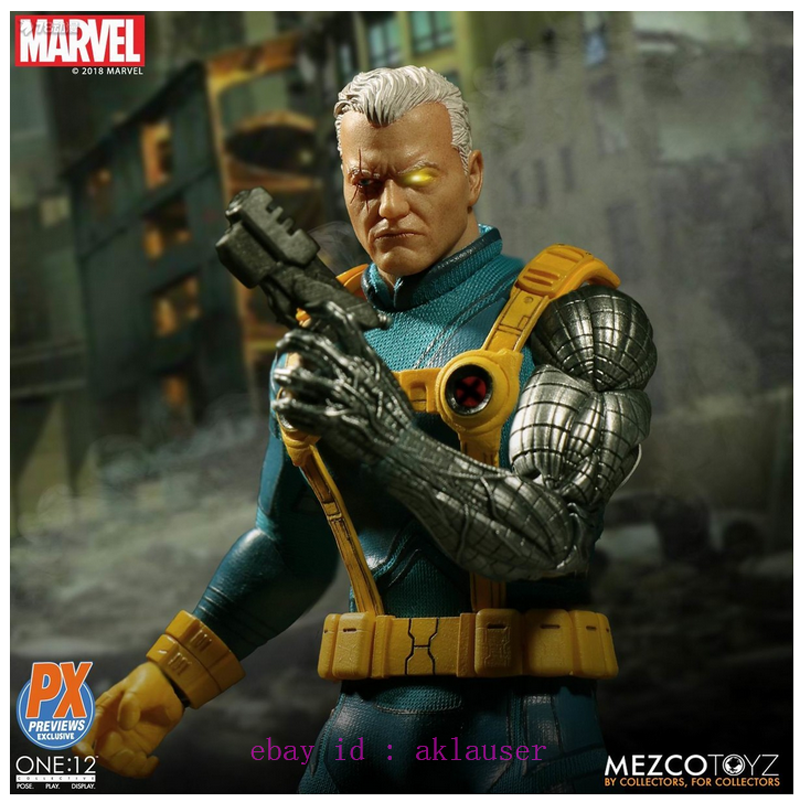 Mezco Toyz 1/12 PX Marvel Cable Action Figure Toy Model In Stock