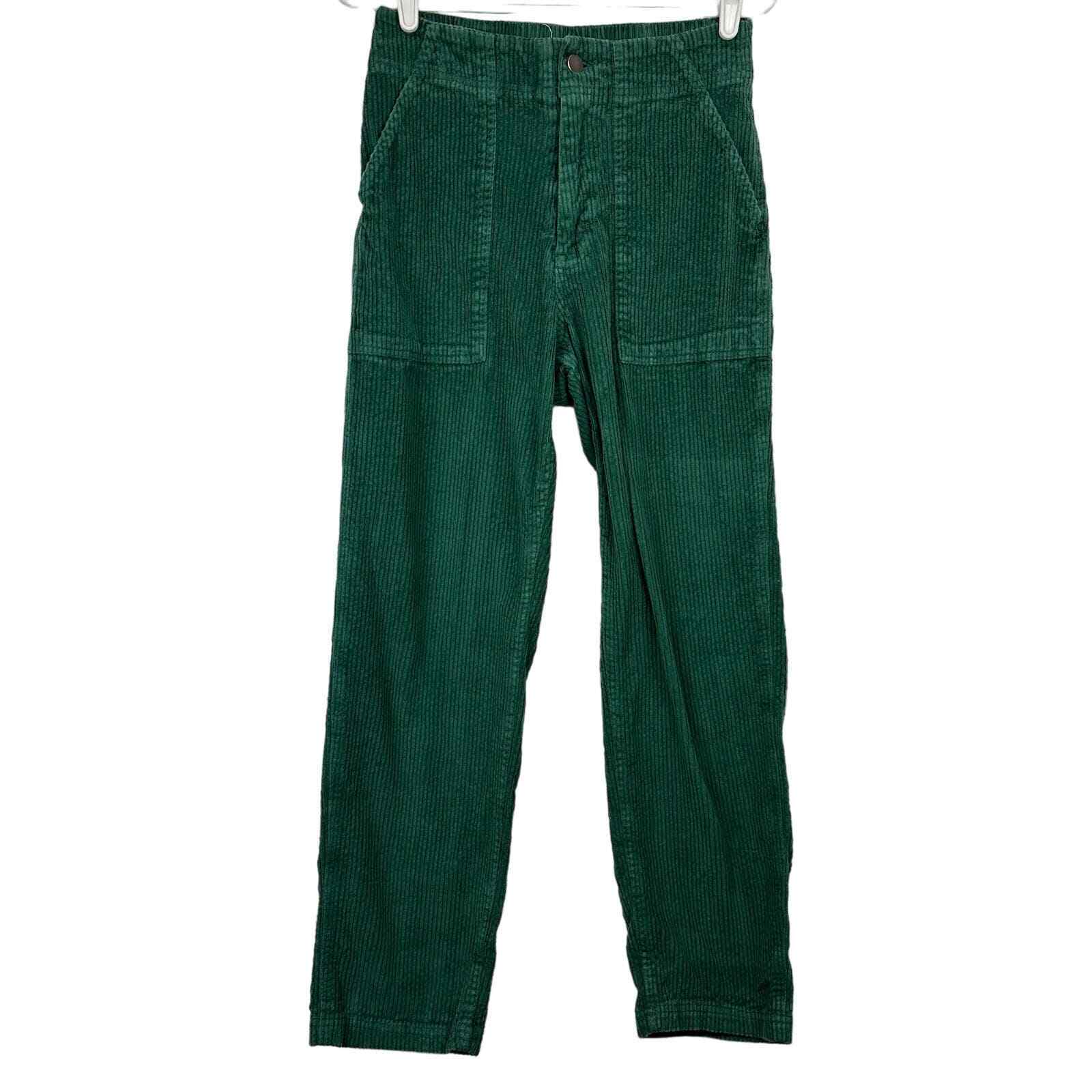 Pact Classic Corduroy Peg Pant Green Med - image 2