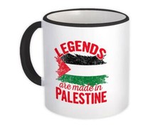 Gift Mug : Legends are Made in Palestine Flag Palestinian Expat Country