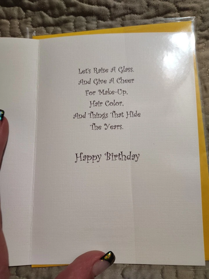 LOT OF 4 GREETING CARDS•  BIRTHDAY• AGING• INSPIRATIONAL• ANNIVERSARY  - Image 3 of 4