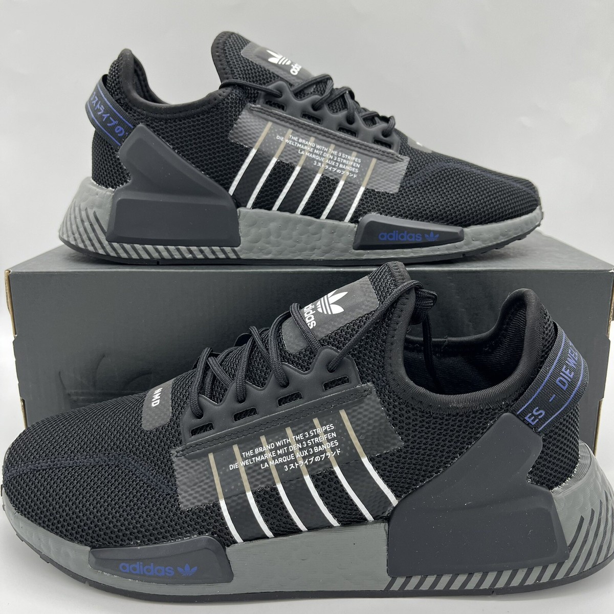 Adidas NMD R1 V2 Black White HQ6628 Men's Sneakers Shoes Adidas NMD R1 V2 Black White HQ6628 Men's Sneakers Shoes