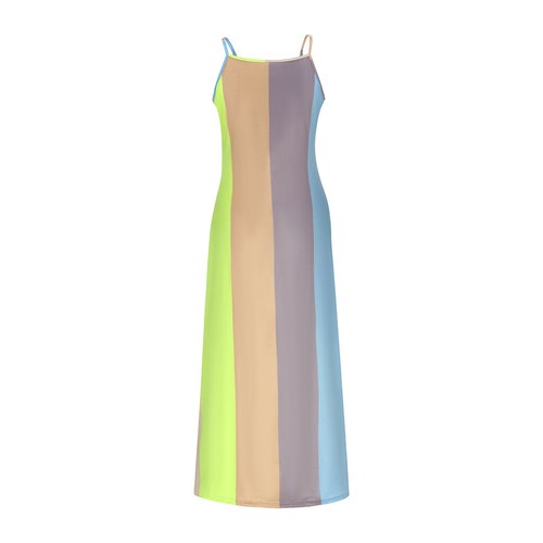 Women Boho Strappy V Neck Maxi Dress Summer Beach Holiday Casual Long Sundress - Picture 8 of 22