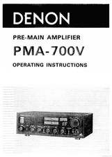 Denon PMA-700V Amplificatore pre-principale manuale del proprietario