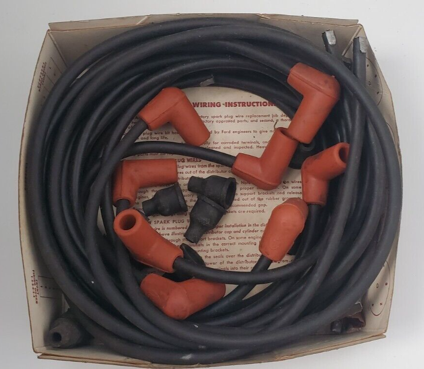 1950s VINTAGE NOS OEM FOMOCO Ford Spark Plug Wires L Head Flathead? V6