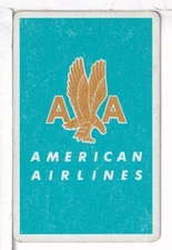 Single Airline Playing Card "American Airlines, AAL 204D Chan/Mertens #, Stand