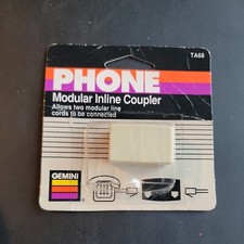 Gemini Modular Telephone Inline Double Jack Coupler Adapter - TA68