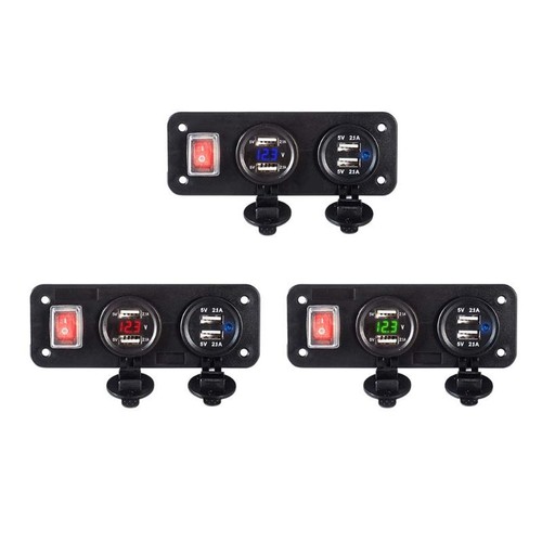 Universal Car Power Outlet 4 USB Fast Charging Adapter Power Outlet for Phones - 第 2/9 張圖片
