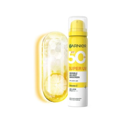 Garnier SuperUV Invisible Air Mist Sunscreen SPF50 PA++++ UVA/B for Broad Spectr