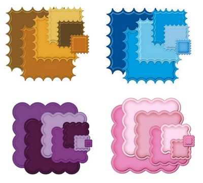 Stanzschablone Squares, Vierecke Quadrate, Spellbinders Nestabilities