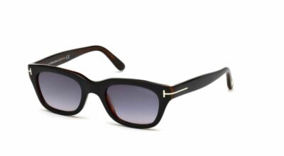 Occhiali Da Sole Tom Ford FT 0237 Snowdon 52N - Lenti Verdi, Montatura Havana Scura