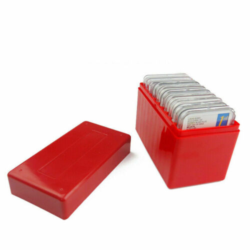 10 dalles de pièces capacité support plastique dalle boîte de rangement rouge étui pour PCGS neuf avec emballage extérieur B - Photo 1 sur 13