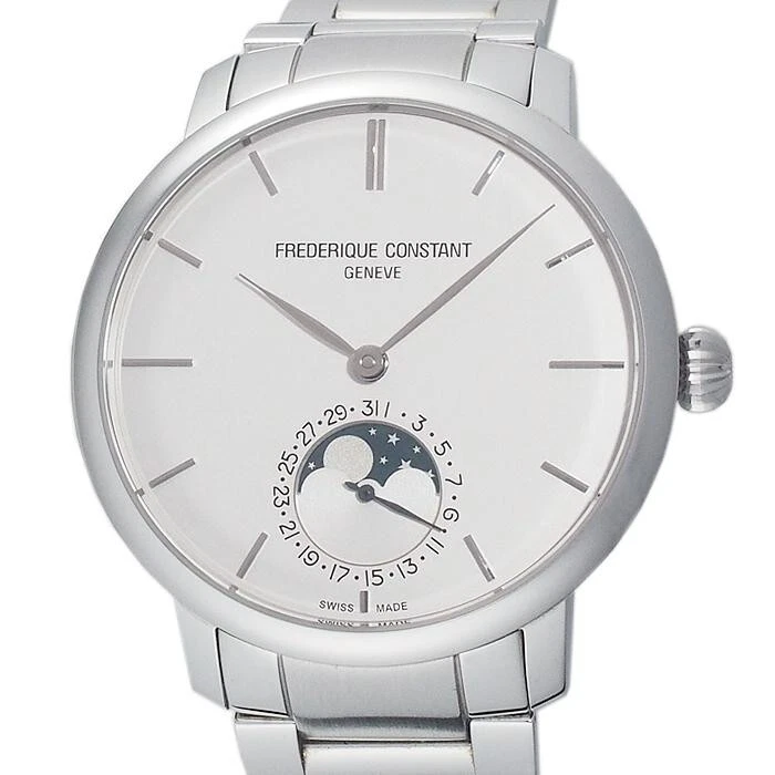 Frederique Constant Slimline Moonphase FC-705S4S6B2 Automatic Winding Men Watch - Image 2 of 4