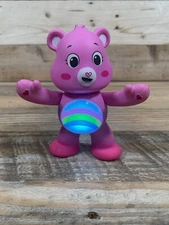 Care Bears Pink Cheer Bear 2020 Interactive 50+ Reactions Rainbow Doll Figure VG