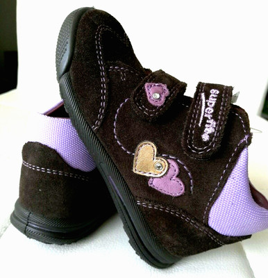 superfit Kinder Mädchen Herbst Schuhe Boots Klettverschluss Leder Größe 22 Neu