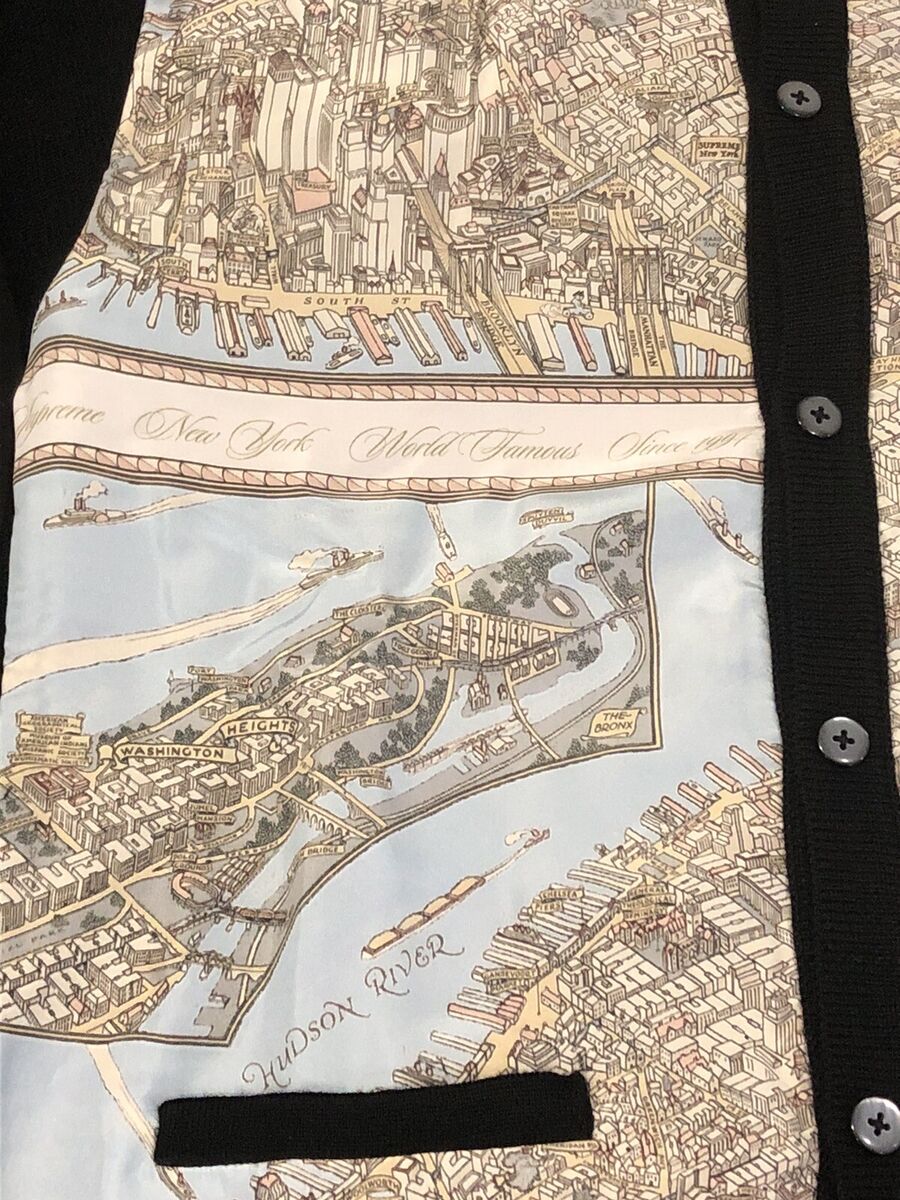 Supreme Silk Map Cárdigan Size SMALL New FW23 | eBay Supreme Silk Map Cárdigan Size SMALL New FW23 | eBay
