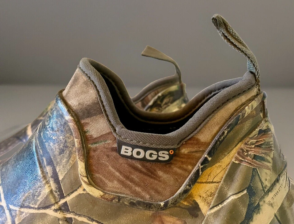 BOGS Field Trekker Hunt Fish Rubber Shoes Mens 12 Woodland Camo Waterproof - Image 2 of 4