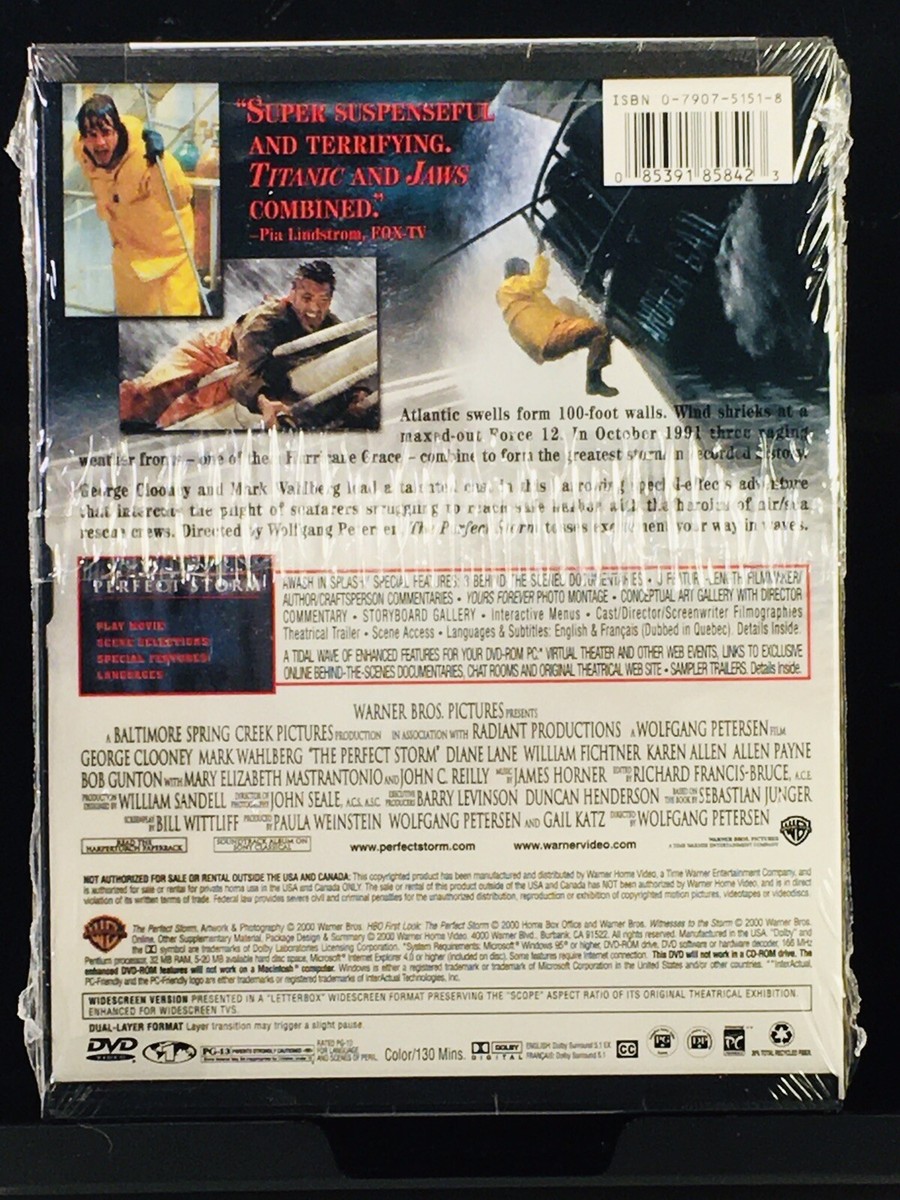The Perfect Storm (DVD 2000 WS) PG-13 Action Mark Wahlberg